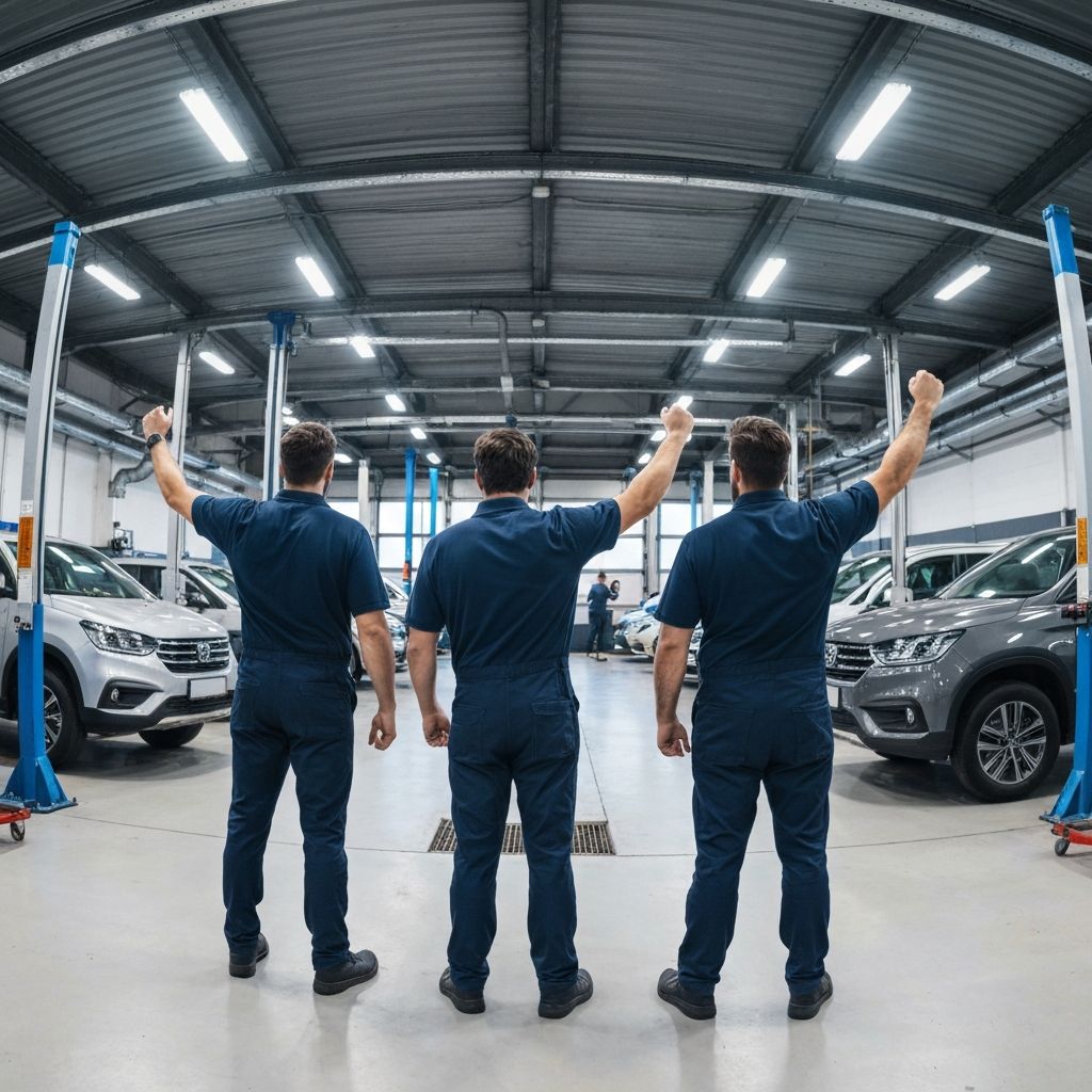 Zespół Bawaria Engine w warsztacie